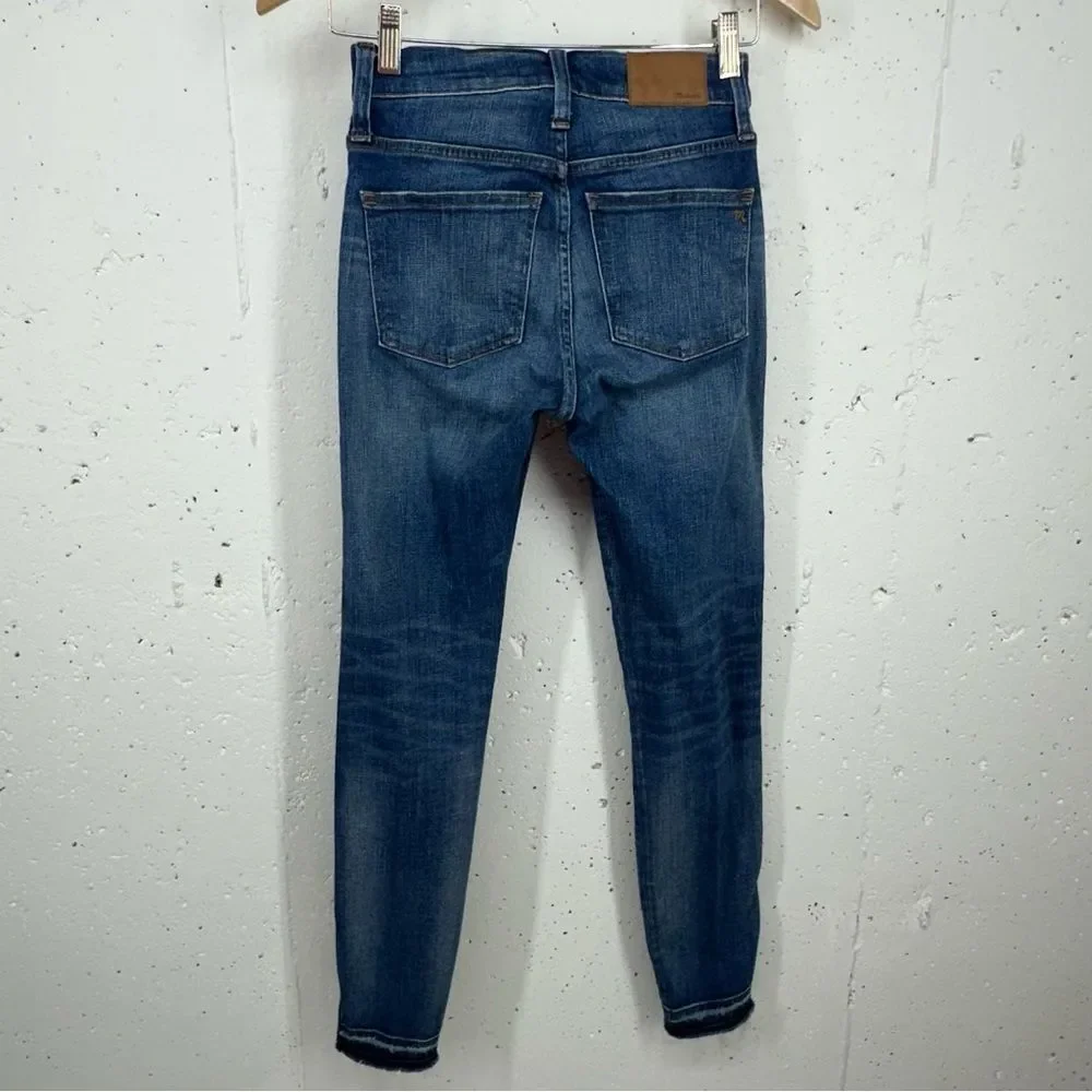 Madewell Women's size 24 High Rise 9”Skinny Distressed Jeans